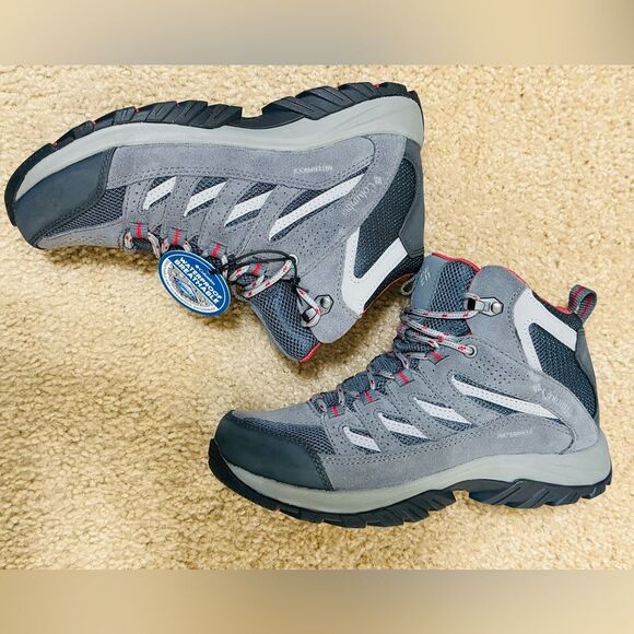 NWT Columbia Women's Crestwood™ Mid Waterproof Hiking Shoe in Graphite Sz 7.5 - Picture 6 of 11